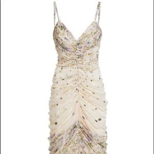 Amur Cream Danica Silk Cocktail Dress